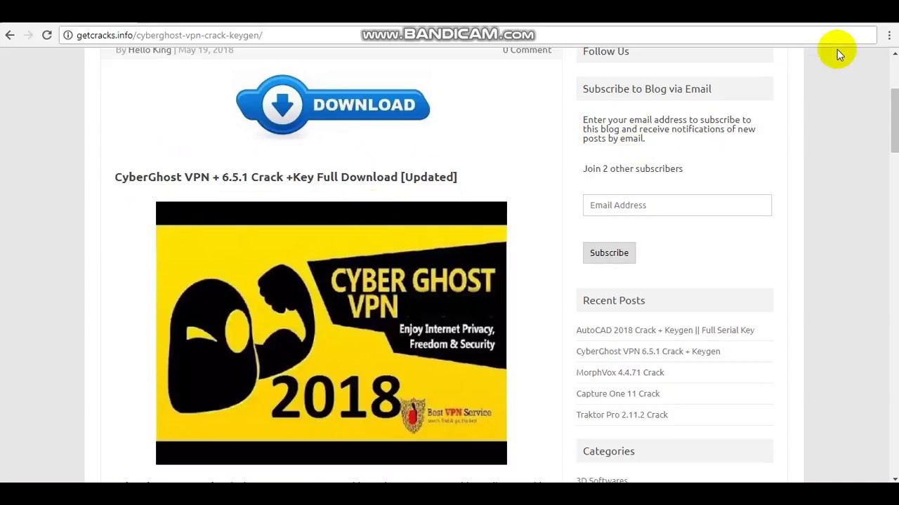 free activation key for cyberghost 5